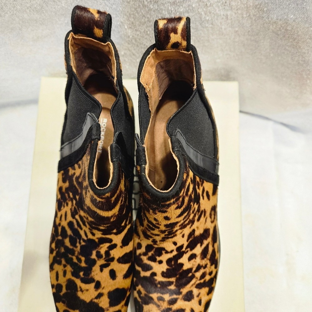 Rockport Laryyn Leopard Chelsea Boots  Women's 10M  NIB Discontinued - Picture 9 of 15